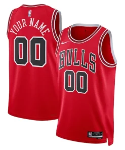 Chicago Bulls Nike Unisex Swingman Custom Jersey Red Icon Dashing Edition