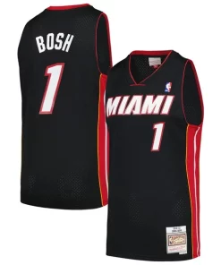 Chris Bosh Miami Heat 2012/13 Hardwood Classics Swingman Superbe Jersey Black