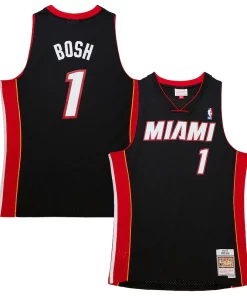 Chris Bosh Miami Heat Hardwood Classics Swingman Jersey Luxueux Black