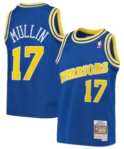 Chris Mullin Exclusif Golden State Warriors Youth 1993/94 Hardwood Classics Swingman Jersey Royal