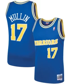 Chris Mullin Golden State Warriors 1993/94 Hardwood Classics Swingman Jersey Royal Captivant