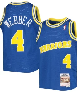 Chris Webber Golden State Warriors Youth Luxueux 1993/94 Hardwood Classics Swingman Jersey Royal