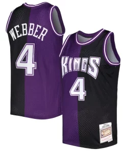 Chris Webber Sacramento Kings Sophistiqué Hardwood Classics 2000/01 Split Swingman Jersey Purple/Black