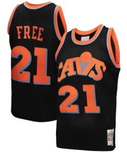 Cleveland Cavaliers 1984 85 Hardwood Premium Classics World B. Free Reload 3.0 Swingman Jersey Black