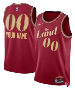 Cleveland Cavaliers Nike Luxueux Unisex 2023/24 Custom Swingman Jersey Wine City Edition
