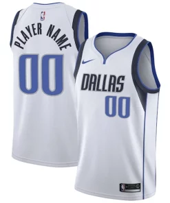 Dallas Mavericks Nike 2020/21 Premium Swingman Custom Jersey Association Edition White
