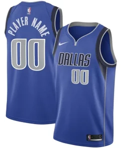 Dallas Mavericks Nike Swingman Custom Jersey Blue Superbe Icon Edition