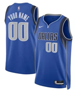 Dallas Mavericks Nike Unisex Swingman Uniques Custom Jersey Blue Icon Edition