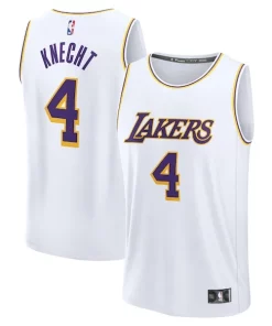 Dalton Knecht Los Angeles Classique Lakers Fast Break Replica Player Jersey Association Edition White