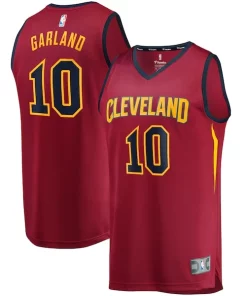 Darius Garland Refiné Cleveland Cavaliers Youth Replica Fast Break Jersey Wine Icon Edition