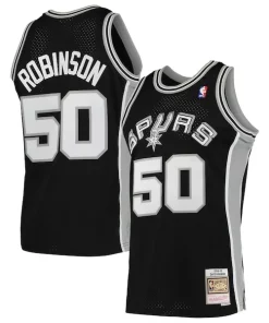 David Robinson San Antonio Spurs 1991/92 Hardwood Classics Tendance Swingman Jersey Black