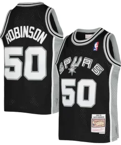 David Robinson San Antonio Spurs Youth 1998/99 Hardwood Classics Classique Swingman Jersey Black