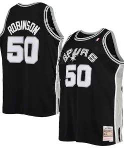 David Robinson San Sophistiqué Antonio Spurs 1998/99 Big & Tall Hardwood Classics Swingman Jersey Black