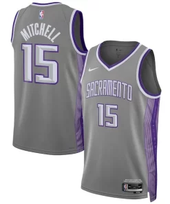 Davion Mitchell Sacramento Kings Distingué Nike Unisex 2022/23 Swingman Jersey City Edition Anthracite