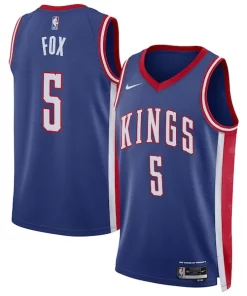 De'Aaron Fox Prime Sacramento Kings Nike Unisex 2024/25 Swingman Player Jersey City Edition Blue