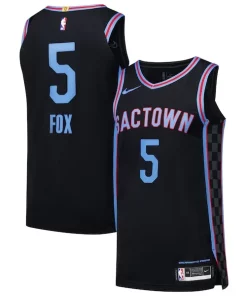De'Aaron Fox Sacramento Kings Nike Authentic Player Jersey City Sophistiqué Edition Black