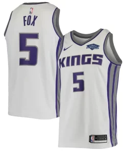 De'Aaron Fox Sacramento Unique Kings Nike Swingman Player Jersey Association Edition White