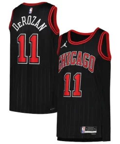 DeMar DeRozan Chicago Bulls Authentique Jordan Brand Unisex Swingman Jersey Statement Edition Black
