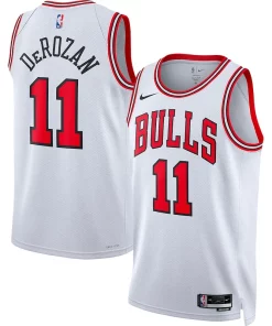 DeMar DeRozan Chicago Bulls Nike Unisex 2022/23 Swingman Élégant Player Jersey White Association Edition