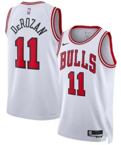 DeMar DeRozan Chicago Bulls Nike Unisex Swingman Personalisable Jersey Association Edition White/Red