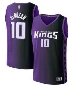 DeMar DeRozan Sacramento Kings Fast Break Replica Superbe Jersey Statement Edition Purple