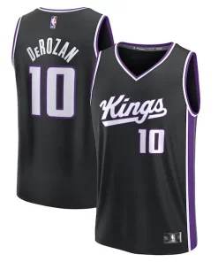 DeMar DeRozan Sacramento Kings Fast Haut de gamme Break Replica Player Jersey Icon Edition Black