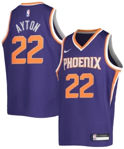 Deandre Ayton Phoenix Premium Suns Nike Youth Swingman Jersey Icon Edition Purple/White