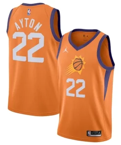 Deandre Ayton Phoenix Suns Jordan Brand 2020/21 Swingman Jersey Statement Charming Edition Orange