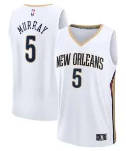 Dejounte Murray New Orleans Pelicans Fast Break Classique Replica Player Jersey Association Edition White