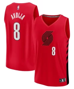 Deni Avdija Portland Trail Blazers Fast Break Player Exclusif Jersey Statement Edition Red