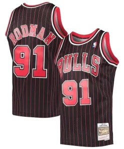 Dennis Rodman Chicago Sophistiqué Bulls Hardwood Classics Swingman Jersey Black