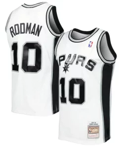 Dennis Rodman San Antonio Spurs Bold 2001/02 Hardwood Classics Swingman Jersey White