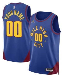 Denver Nuggets Jordan Brand Unisex 2022/23 Stylish Swingman Custom Jersey Statement Edition Blue
