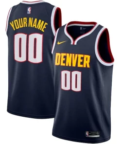Denver Nuggets Nike 2022/23 Swingman Custom Jersey Icon Classique Edition Navy