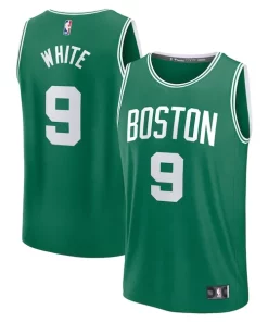 Derrick White Boston Celtics Fast Break Replica Player Jersey Icon Tendance Edition Kelly Green