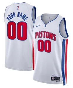 Detroit Pistons Nike Unisex Swingman Custom Jersey Magnifique White Association Edition
