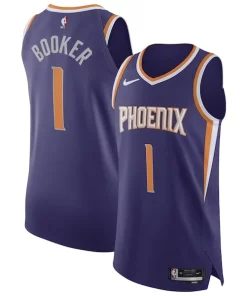 Devin Booker Phoenix Suns Nike Élégant Authentic Jersey Association Edition Purple