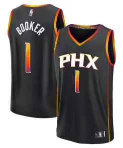 Devin Booker Phoenix Unique Suns Fast Break Replica Player Jersey Statement Edition Black