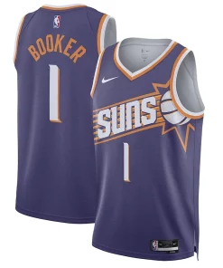 Devin Booker Phoenix Uniques Suns Nike Unisex Swingman Jersey Association Edition Purple