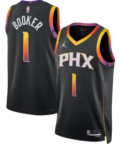 Devin Stylish Booker Phoenix Suns Jordan Brand Unisex Swingman Jersey Statement Edition Black