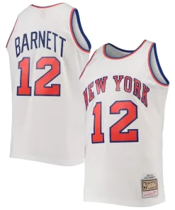 Dick Barnett New York Knicks 1969/70 Refiné Hardwood Classics Swingman Jersey White
