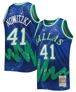 Dirk Nowitzki Dallas Mavericks Hardwood Collectible Classics 1998/99 Hyper Hoops Swingman Jersey Blue