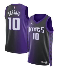 Domantas Sabonis Sacramento Kings Jordan Brand Unisex Swingman Jersey Statement Magnifique Edition Purple