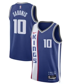 Domantas Sabonis Sacramento Kings Nike Stylish Unisex 2023/24 Swingman Jersey Blue City Edition