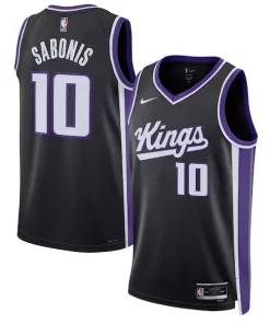 Domantas Sabonis Sacramento Kings Nike Unisex Swingman Jersey Icon Prime Edition Black