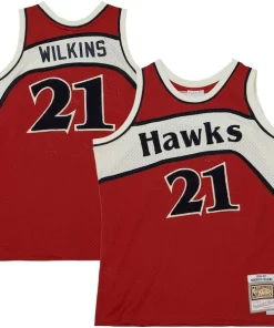Dominique Wilkins Atlanta Exceptionnel Hawks 1986/87 Hardwood Classics Off Court Swingman Jersey Red