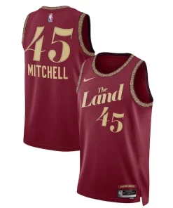 Donovan Captivant Mitchell Cleveland Cavaliers Nike Unisex 2023/24 Swingman Jersey Wine City Edition