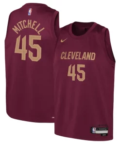 Donovan Luxueux Mitchell Cleveland Cavaliers Nike Youth Swingman Jersey Icon Edition Wine