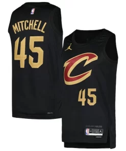 Donovan Mitchell Cleveland Cavaliers Jordan Brand Swingman Player Jersey Statement Edition Sophistiqué Black