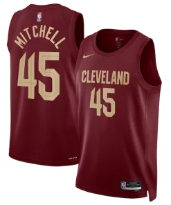 Donovan Mitchell Cleveland Cavaliers Nike Unisex Swingman Notable Jersey Icon Edition Wine/White